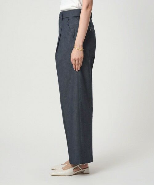 green label relaxing / グリーンレーベル リラクシング スラックス・ドレスパンツ | ［size SHORT/TALLあり］キチントボトムス カバー ワイド パンツ シャンブレー | 詳細7