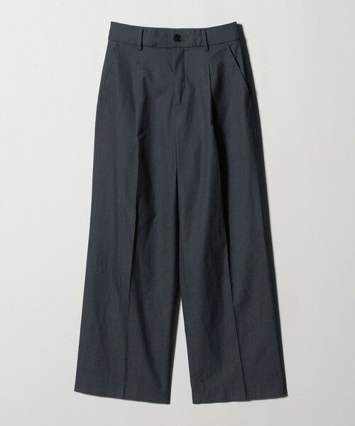 green label relaxing / グリーンレーベル リラクシング スラックス・ドレスパンツ | ［size SHORT/TALLあり］キチントボトムス カバー ワイド パンツ シャンブレー | 詳細9