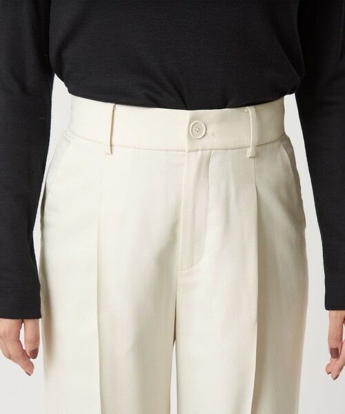 green label relaxing / グリーンレーベル リラクシング スラックス・ドレスパンツ | ［size SHORT/TALLあり］キチントボトムス カバー ワイド パンツ オフホワイト | 詳細17
