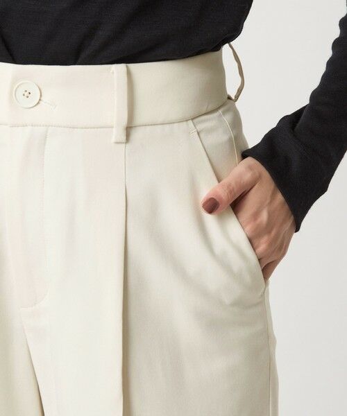 green label relaxing / グリーンレーベル リラクシング スラックス・ドレスパンツ | ［size SHORT/TALLあり］キチントボトムス カバー ワイド パンツ オフホワイト | 詳細19