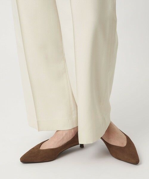 green label relaxing / グリーンレーベル リラクシング スラックス・ドレスパンツ | ［size SHORT/TALLあり］キチントボトムス カバー ワイド パンツ オフホワイト | 詳細20