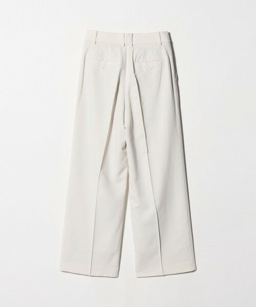 green label relaxing / グリーンレーベル リラクシング スラックス・ドレスパンツ | ［size SHORT/TALLあり］キチントボトムス カバー ワイド パンツ オフホワイト | 詳細23
