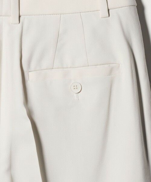 green label relaxing / グリーンレーベル リラクシング スラックス・ドレスパンツ | ［size SHORT/TALLあり］キチントボトムス カバー ワイド パンツ オフホワイト | 詳細26