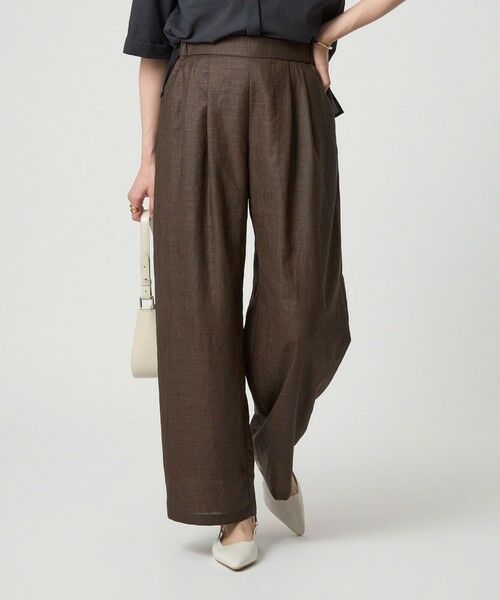 green label relaxing / グリーンレーベル リラクシング スラックス・ドレスパンツ | ライト エアリー パンツ | 詳細1