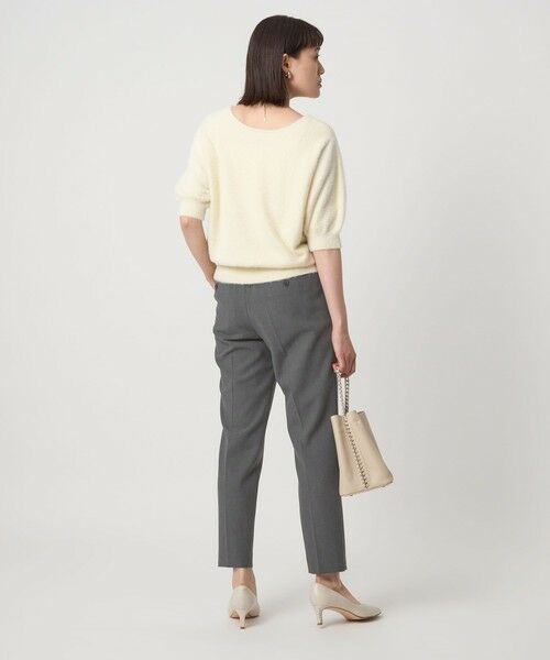 green label relaxing / グリーンレーベル リラクシング スラックス・ドレスパンツ | ［size SHORT/TALLあり］ダブルクロス テーパード パンツ ウォッシャブル ストレッチ | 詳細8