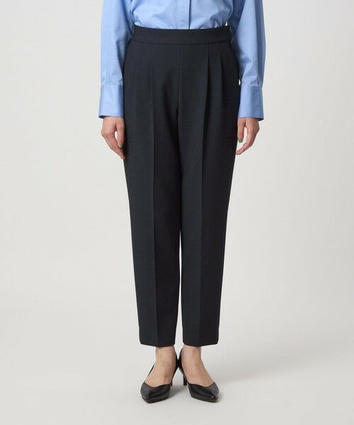 green label relaxing / グリーンレーベル リラクシング スラックス・ドレスパンツ | ［size SHORT/TALLあり］ダブルクロス テーパード パンツ ウォッシャブル ストレッチ | 詳細24