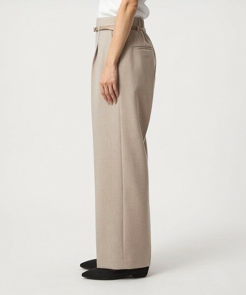 green label relaxing / グリーンレーベル リラクシング スラックス・ドレスパンツ | ［size SHORT/TALLあり］ダブルクロス ワイド パンツ ウォッシャブル ストレッチ | 詳細22