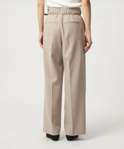 green label relaxing / グリーンレーベル リラクシング スラックス・ドレスパンツ | ［size SHORT/TALLあり］ダブルクロス ワイド パンツ ウォッシャブル ストレッチ | 詳細23