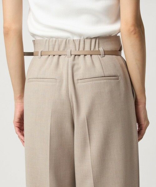 green label relaxing / グリーンレーベル リラクシング スラックス・ドレスパンツ | ［size SHORT/TALLあり］ダブルクロス ワイド パンツ ウォッシャブル ストレッチ | 詳細25