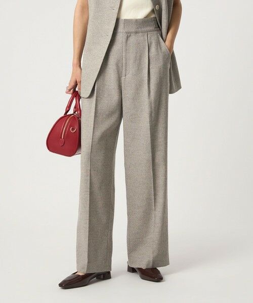 green label relaxing / グリーンレーベル リラクシング スラックス・ドレスパンツ | ［size SHORTあり］メランジツイル パンツ -ウォッシャブル- | 詳細21