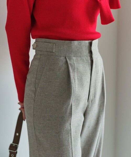 green label relaxing / グリーンレーベル リラクシング スラックス・ドレスパンツ | ［size SHORTあり］メランジツイル パンツ -ウォッシャブル- | 詳細16