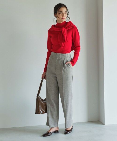 green label relaxing / グリーンレーベル リラクシング スラックス・ドレスパンツ | ［size SHORTあり］メランジツイル パンツ -ウォッシャブル- | 詳細17