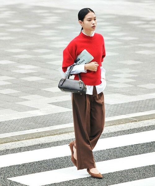 green label relaxing / グリーンレーベル リラクシング スラックス・ドレスパンツ | ［size SHORT/TALLあり］キチントボトムス カバー ワイド パンツ | 詳細2