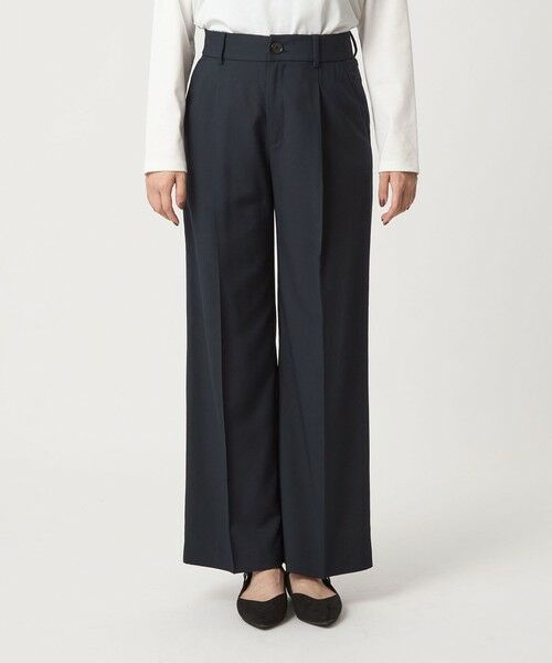 green label relaxing / グリーンレーベル リラクシング スラックス・ドレスパンツ | ［size SHORT/TALLあり］キチントボトムス カバー ワイド パンツ | 詳細18