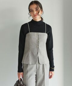 green label relaxing / グリーンレーベル リラクシング ベスト | メランジツイル ビスチェ キャミソール -ウォッシャブル-