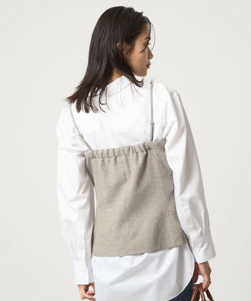 green label relaxing / グリーンレーベル リラクシング ベスト | メランジツイル ビスチェ キャミソール -ウォッシャブル- | 詳細18