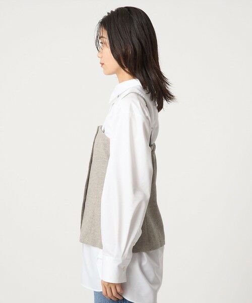 green label relaxing / グリーンレーベル リラクシング ベスト | メランジツイル ビスチェ キャミソール -ウォッシャブル- | 詳細21