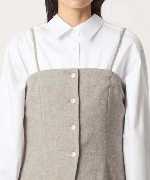 green label relaxing / グリーンレーベル リラクシング ベスト | メランジツイル ビスチェ キャミソール -ウォッシャブル- | 詳細23
