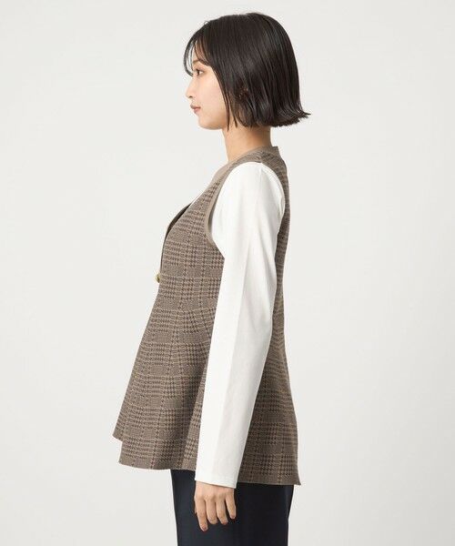 green label relaxing / グリーンレーベル リラクシング ベスト | ペプラム ジレ ニット プルオーバー -ウォッシャブル- | 詳細22