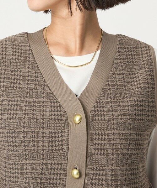 green label relaxing / グリーンレーベル リラクシング ベスト | ペプラム ジレ ニット プルオーバー -ウォッシャブル- | 詳細24