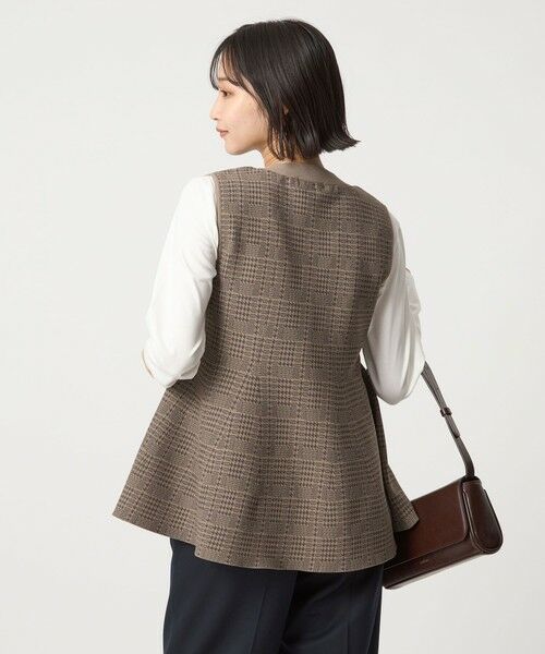 green label relaxing / グリーンレーベル リラクシング ベスト | ペプラム ジレ ニット プルオーバー -ウォッシャブル- | 詳細18