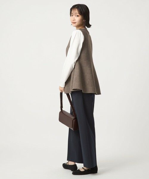 green label relaxing / グリーンレーベル リラクシング ベスト | ペプラム ジレ ニット プルオーバー -ウォッシャブル- | 詳細20