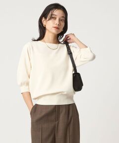 green label relaxing / グリーンレーベル リラクシング ニット・セーター | フォルムスリーブ ニット プルオーバー -ウォッシャブル-