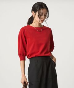 green label relaxing / グリーンレーベル リラクシング ニット・セーター | フォルムスリーブ ニット プルオーバー -ウォッシャブル-