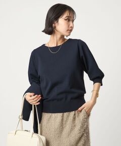 green label relaxing / グリーンレーベル リラクシング ニット・セーター | フォルムスリーブ ニット プルオーバー -ウォッシャブル-