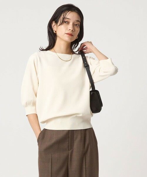 green label relaxing/グリーンレーベル リラクシング フォルムスリーブ ニット プルオーバー -ウォッシャブル- OFF WHITE FREE green label relaxing/グリーンレーベル リラクシング フォルムスリーブ ニット プルオーバー -ウォッシャブル- OFF WHITE FREE