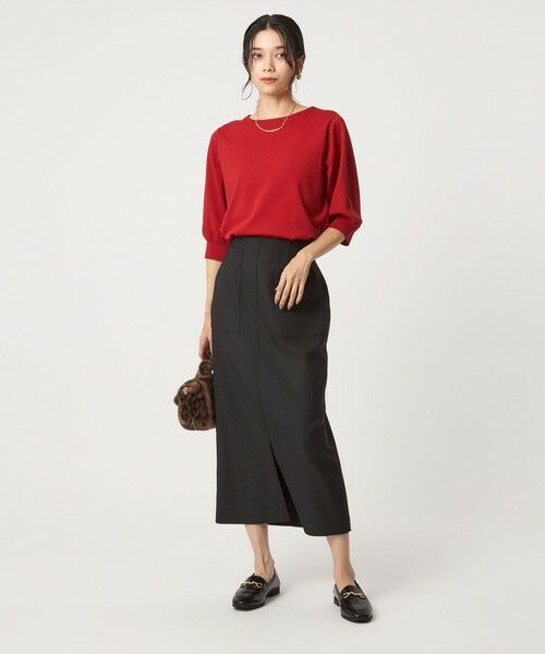 green label relaxing / グリーンレーベル リラクシング ニット・セーター | フォルムスリーブ ニット プルオーバー -ウォッシャブル- | 詳細7