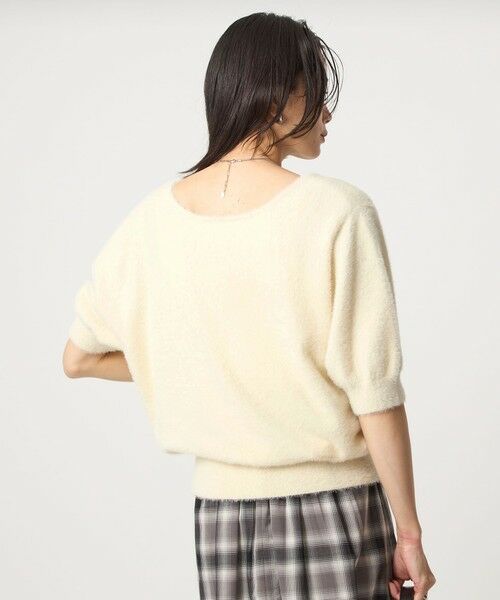 green label relaxing / グリーンレーベル リラクシング ニット・セーター | フラッフフェザー 2WAY ショートスリーブ ニット プルオーバー -ウォッシャブル- | 詳細3