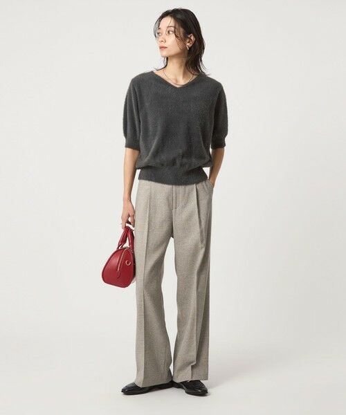 green label relaxing / グリーンレーベル リラクシング ニット・セーター | フラッフフェザー 2WAY ショートスリーブ ニット プルオーバー -ウォッシャブル- | 詳細6