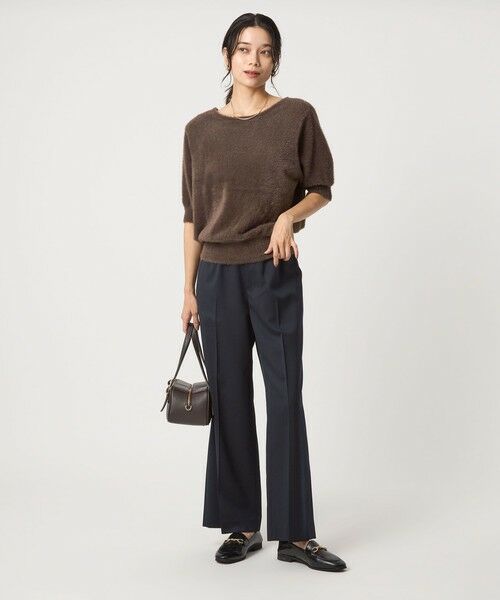 green label relaxing / グリーンレーベル リラクシング ニット・セーター | フラッフフェザー 2WAY ショートスリーブ ニット プルオーバー -ウォッシャブル- | 詳細17