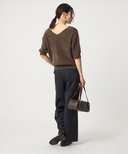 green label relaxing / グリーンレーベル リラクシング ニット・セーター | フラッフフェザー 2WAY ショートスリーブ ニット プルオーバー -ウォッシャブル- | 詳細18