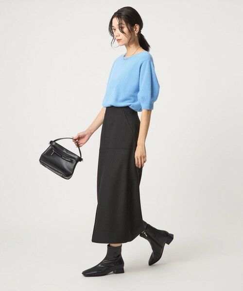 green label relaxing / グリーンレーベル リラクシング ニット・セーター | フラッフフェザー 2WAY ショートスリーブ ニット プルオーバー -ウォッシャブル- | 詳細23