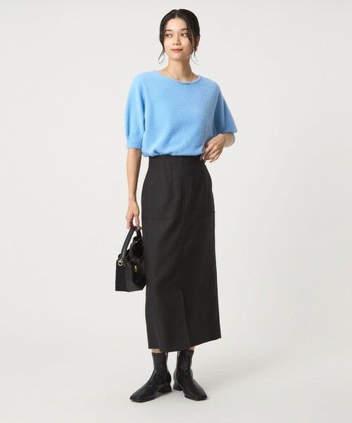 green label relaxing / グリーンレーベル リラクシング ニット・セーター | フラッフフェザー 2WAY ショートスリーブ ニット プルオーバー -ウォッシャブル- | 詳細22