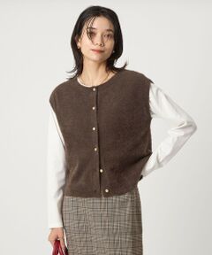 green label relaxing / グリーンレーベル リラクシング ニット・セーター | フラッフフェザー 2WAY フレンチスリーブ ニット -ウォッシャブル-