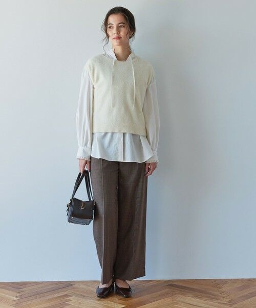 green label relaxing / グリーンレーベル リラクシング ニット・セーター | フラッフフェザー 2WAY フレンチスリーブ ニット -ウォッシャブル- | 詳細3