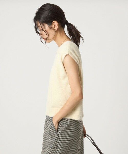 green label relaxing / グリーンレーベル リラクシング ニット・セーター | フラッフフェザー 2WAY フレンチスリーブ ニット -ウォッシャブル- | 詳細6
