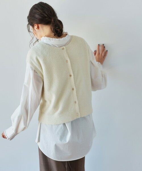 green label relaxing / グリーンレーベル リラクシング ニット・セーター | フラッフフェザー 2WAY フレンチスリーブ ニット -ウォッシャブル- | 詳細2