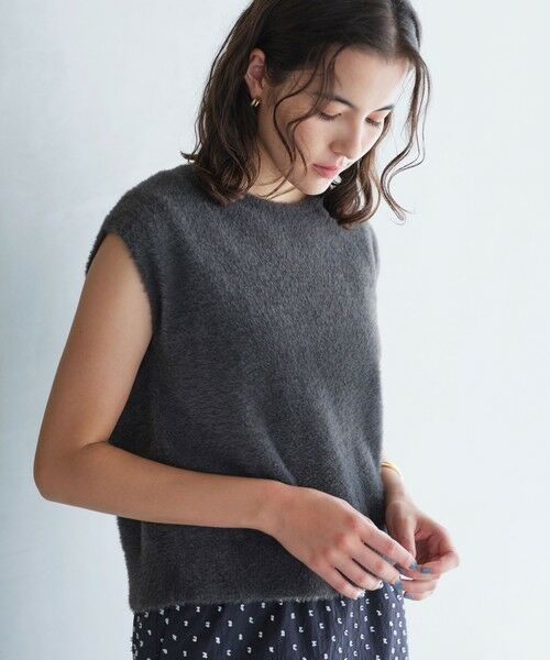 green label relaxing / グリーンレーベル リラクシング ニット・セーター | フラッフフェザー 2WAY フレンチスリーブ ニット -ウォッシャブル- | 詳細11