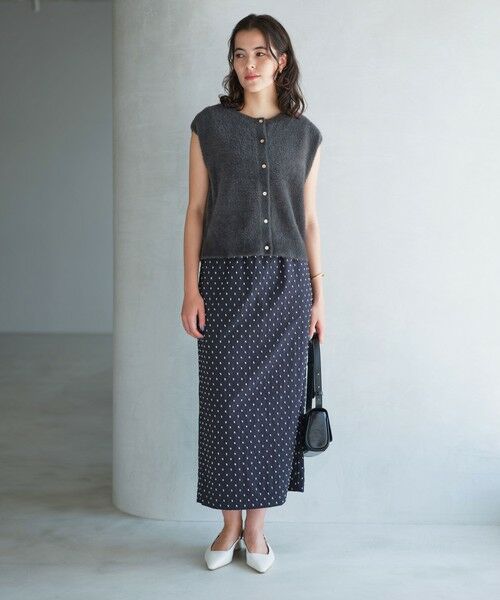 green label relaxing / グリーンレーベル リラクシング ニット・セーター | フラッフフェザー 2WAY フレンチスリーブ ニット -ウォッシャブル- | 詳細13