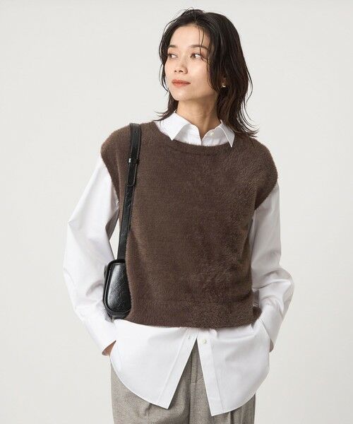 green label relaxing / グリーンレーベル リラクシング ニット・セーター | フラッフフェザー 2WAY フレンチスリーブ ニット -ウォッシャブル- | 詳細18