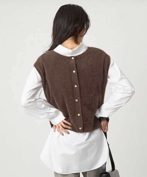 green label relaxing / グリーンレーベル リラクシング ニット・セーター | フラッフフェザー 2WAY フレンチスリーブ ニット -ウォッシャブル- | 詳細21