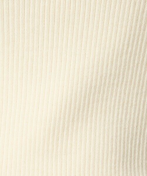 green label relaxing / グリーンレーベル リラクシング ニット・セーター | ＜1_OF MINE＞リブ クルーネック 5分袖 ニット プルオーバー | 詳細4