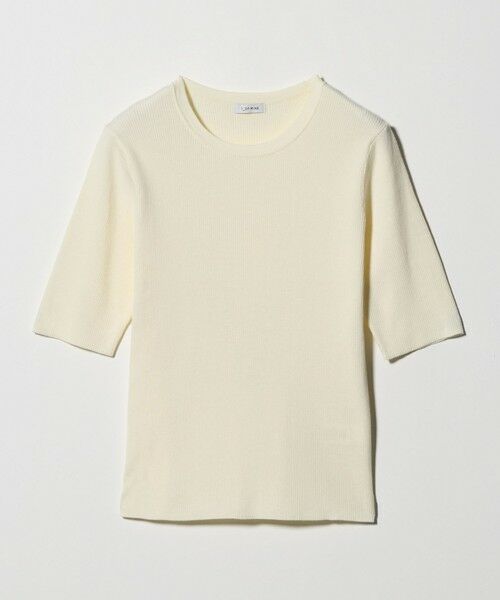 green label relaxing / グリーンレーベル リラクシング ニット・セーター | ＜1_OF MINE＞リブ クルーネック 5分袖 ニット プルオーバー | 詳細5