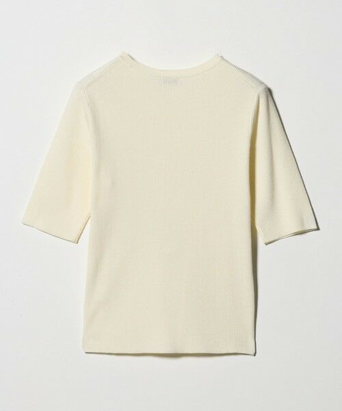 green label relaxing / グリーンレーベル リラクシング ニット・セーター | ＜1_OF MINE＞リブ クルーネック 5分袖 ニット プルオーバー | 詳細6