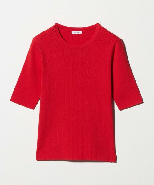 green label relaxing / グリーンレーベル リラクシング ニット・セーター | ＜1_OF MINE＞リブ クルーネック 5分袖 ニット プルオーバー | 詳細26