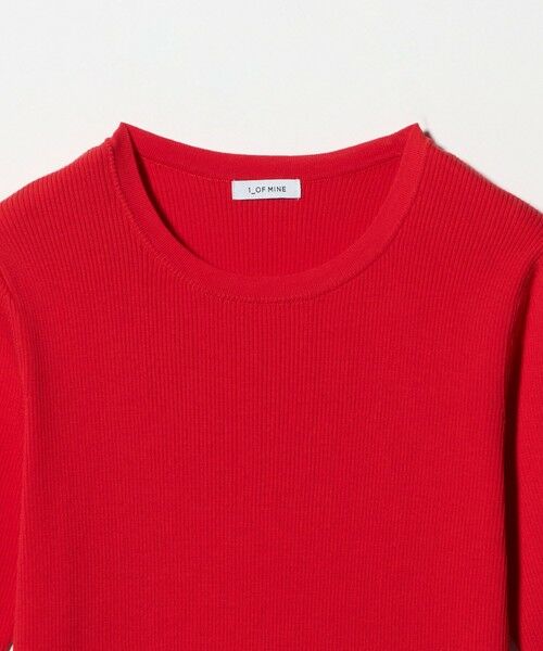 green label relaxing / グリーンレーベル リラクシング ニット・セーター | ＜1_OF MINE＞リブ クルーネック 5分袖 ニット プルオーバー | 詳細28